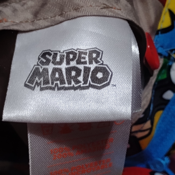 Super Mario Bro Nintendo Jacket and pants Suit Blazer Allover Print Boys 16y - Picture 5 of 6